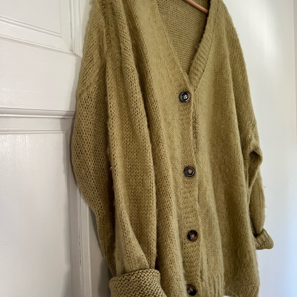 Olive cardigan from SOLAI the label